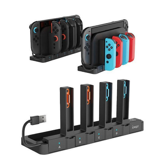 Nintendo Switch Controller Console 2/Switch Charging Station Ipega 8 in 1 Fast Charging Station