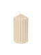 Iliadis Decorative Beige Candle 7x13cm