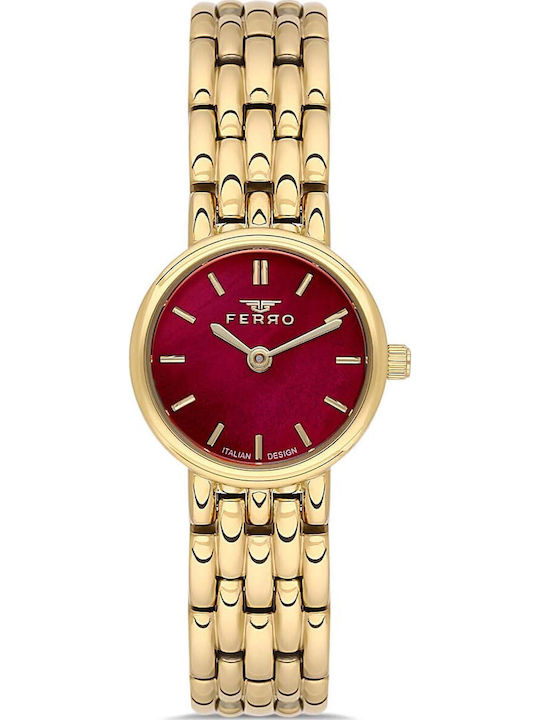 Ferro Women's Watch with Gold Metal Bracelet