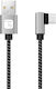Techly Braided USB 2.0 Cable USB-C male - USB-A / USB-C PD Ασημί 1m MU2AC9-010-AL