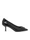 Patent Leather Black Medium Heels