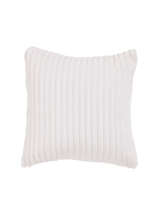 Das Home Sofa Cushion 1364 Fleece White 40x40cm