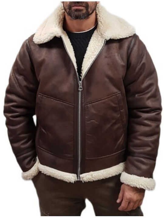 Jack & Jones Μπουφάν από Δερματίνη Chocolate To...