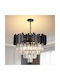 Alista Home Candelabru Ø40cm cu Cristale Negru AT1CT-IM1P-HT2L-CC110/400BK