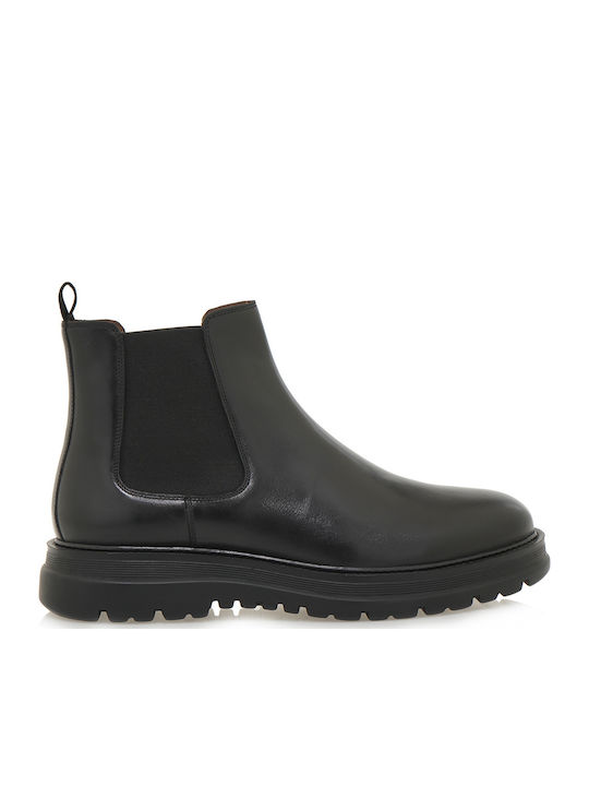 Leather Black Men's Boots