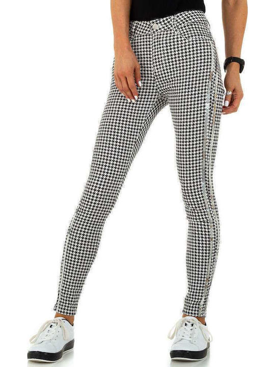 Women's Jean Trousers Blackwhite