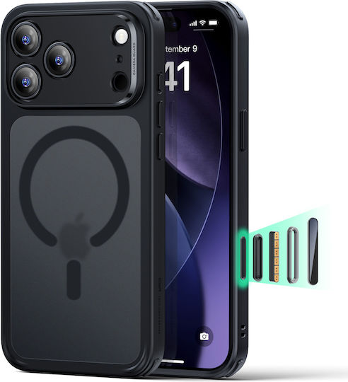 ESR Classic Hybrid Camera Umschlag Rückseite Silikon Schwarz (iPhone 17 Pro)