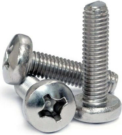 Șurub de mașină cu cap în cruce Galvanizat DIN 7985 cu Diametru M4 și Lungime 12mm 100buc