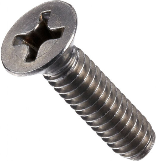 Șurub de mașină cu cap în cruce Inox DIN 965 cu Diametru M4 și Lungime 25mm 100buc Frezați