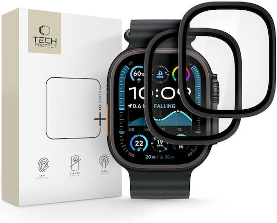 Закалено Стъкло Tech-protect Glass Ring 2-pack Apple Watch Ultra 1 2 49 мм Черен