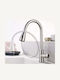 Alista Home Cf018 Baterie Chiuvetă Bucătărie Bancă Cu Duș Extractibil Argintie