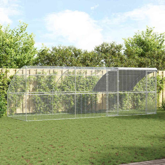 vidaXL 3381110 Galvanized Steel Cage for Birds 600x200x198.5cm