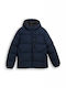 Geacă Puffer de Iarnă Albastră Sky Captain Blue