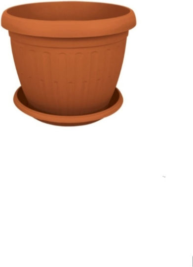 Et Plast Pot Plastic Terracotta 35x26cm.