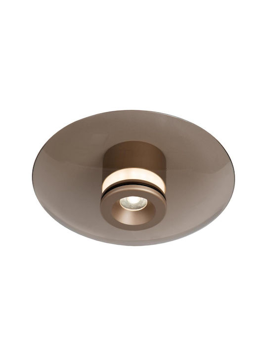 Lucide Lightning Santiago Ceiling Mount Light 23cm Honey with Integrated LED