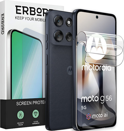 2x Hydrogel Motorola Moto G56 5G ERBORD Displayschutzfolie