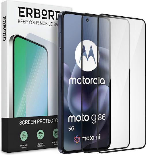 Erbord Gehärtetes Glas 2 Stücke (Moto G86 Power)