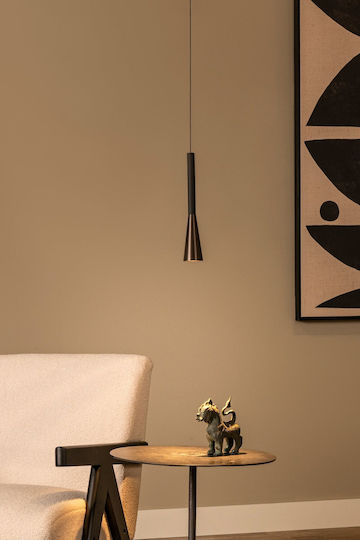 Lucide Lightning Joakim Pendant Light Brown 7.7x7.7cm