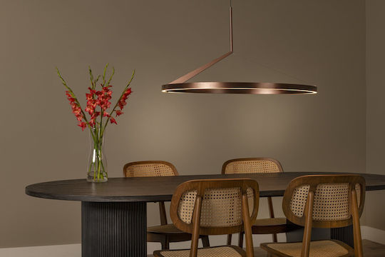 Lucide Lightning Applause Pendant Light Brown 80x80cm