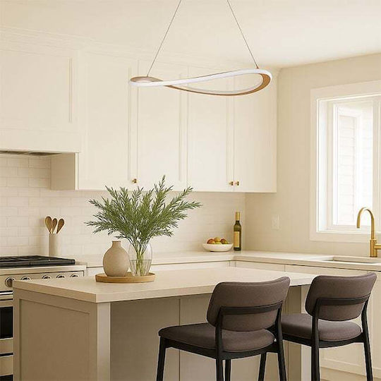 Rabalux Adjustable Pendant Light Gold 52x52cm