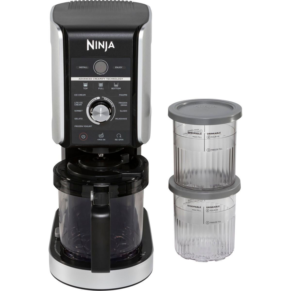 NinjaCREAMiDeluxe10-in-1Παγωτομηχανή2x706mlBlack/Silver
