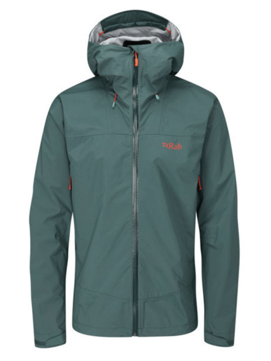Rab Downpour Μπουφάν Αδιάβροχο Pine