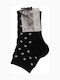 Coveri Damen Gemusterte Socken Black. 1Pack