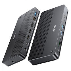 Unitek USB-C Docking Station with HDMI/DisplayPort 4K PD Ethernet (D1104A01)