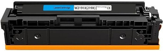 Compatible Toner for HP W2191X Laser Printer, HP 219X 2500 Pages Cyan with Chip