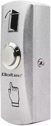 Qoltec Metal Exit Button Silver