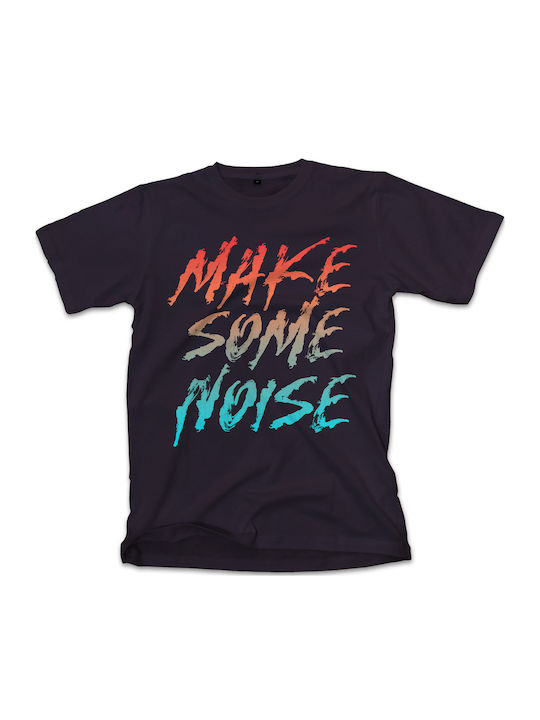 T-shirt Streetwear Типография 3 Поп Култура Черна