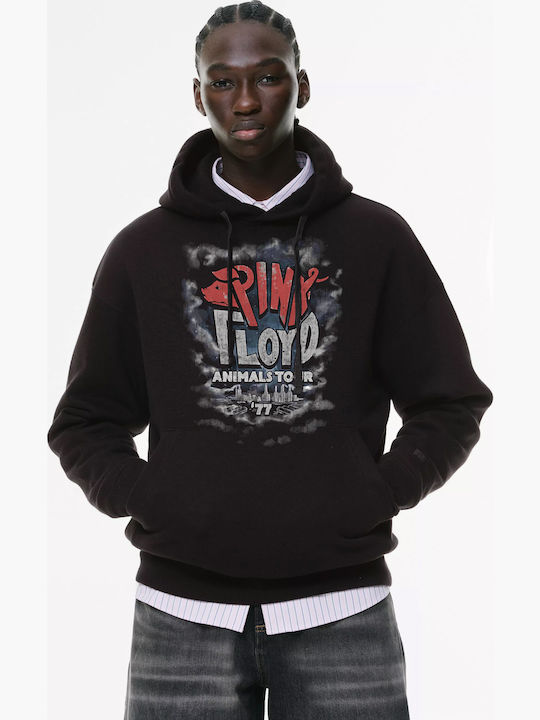 Hoodie Pockets Premium Quality Brand Pegasus Pink Floyd Logo