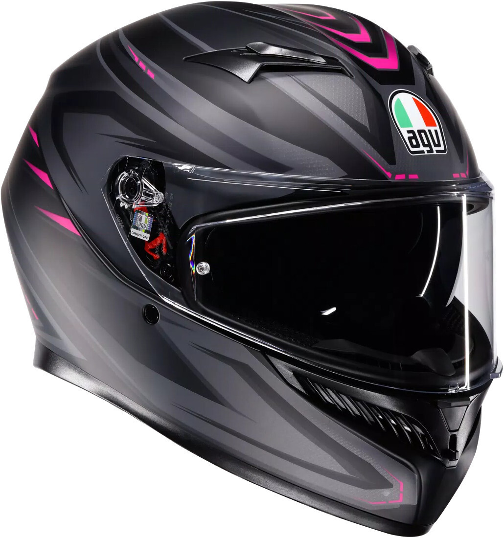 Martin Pink Blue K3 Sv Pink Agv Helmet K3 E2206 MONO MATT LUNA GREY