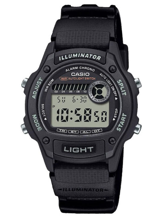 Casio Digital Herrenuhr 36.6mm Batterie mit Sch...