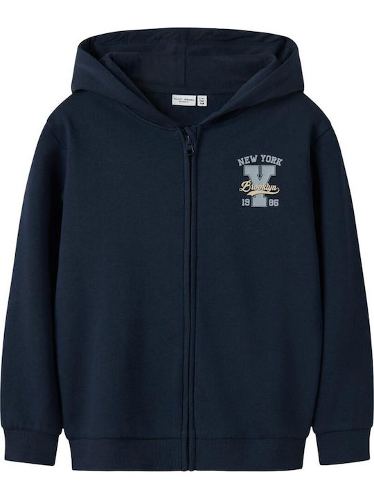 Name It Kids Cardigan with Hood Navy Blazer