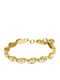 Dyrberg/Kern Women's Steel Gold Plated Bracelet 17.5cm