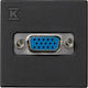 Simon Connect Video Socket K45 Vga D-sub 15 Gray Graphite K100b/14