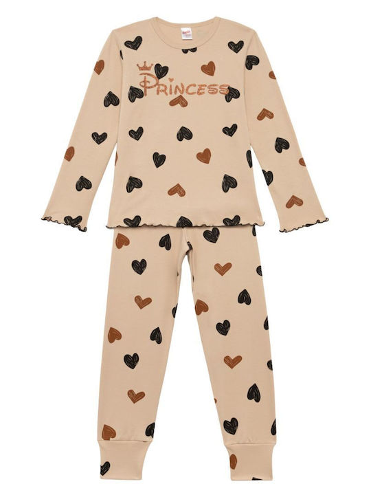 Minerva Kids' Pajamas Beige Princess
