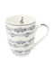 Agifty Becher Keramik Weiß 300ml