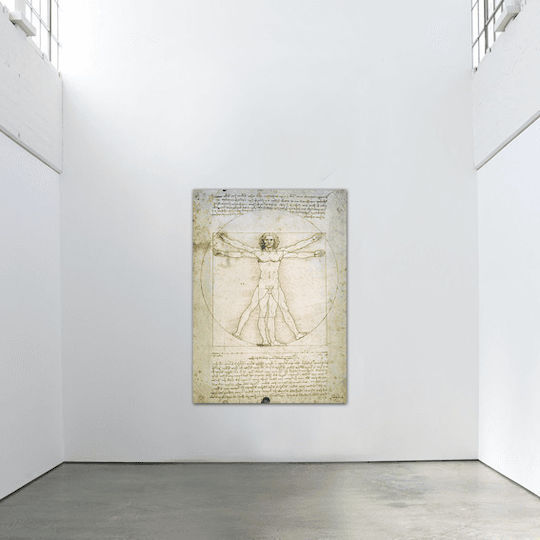 Pânză Leonardo Da Vinci Omul Vitruvian 127x179