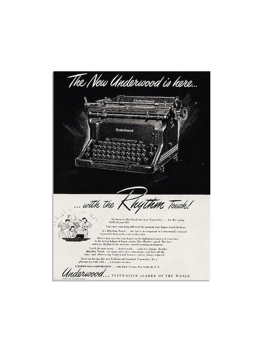 Poster Typewriter Typographic 30x40