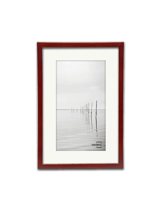 Wooden Photo Frame with Red Frame