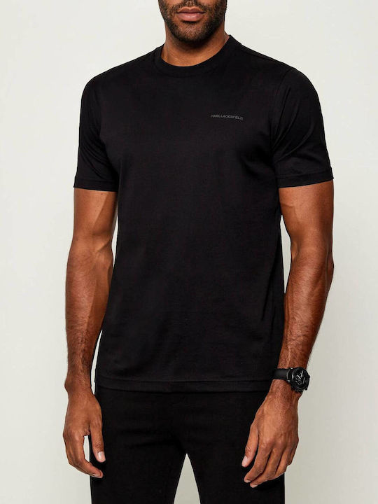 Karl Lagerfeld Crewneck T-shirt Μαυρο