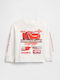 Kinderhemd Langarm Off White Disney