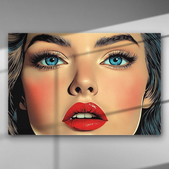 Expressive Portrait Pop Art Style – Canvas Painting 67 X 45cm