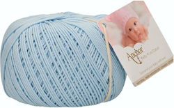 Fir De Croșetat Anchor Baby Bumbac Pur 100% Bumbac Natural Hipoalergenic Lungime 165 M Greutate 50 G Albastru Deschis 00128