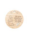 Hanging Ornament Wooden 8x10cm