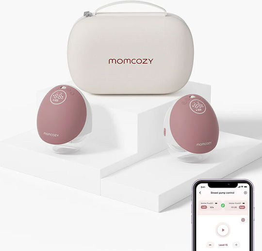Momcozy Electric Double Breast Pump Red 150ml