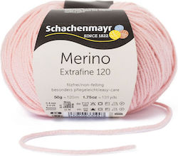 Schachenmayr Merino Extrafine 120 Μάλλινο Ροζ 1...