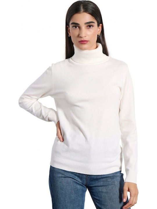 White Turtleneck Long Sleeve Crop Top Helsa Long Sleeve Turtleneck